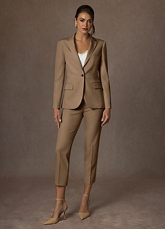 front Charlotte Trufa Pantalones de vestir de tejido refinado