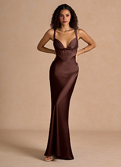 Vestido Moca Coco Largo Ainsley image1