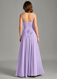 Azazie Evadina Suknie dla druhen Linia A Gorset Szyfon Do ziemi Sukienka image2