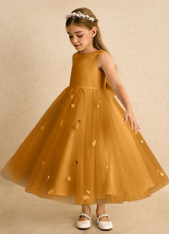 Azazie Angel vestidos de niña de las flores Vestido de Caramelo de Tul de Princesa con Lazo image4