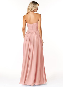 Azazie Yazmin Bridesmaid Dresses Rosette A-Line Sweetheart Neckline Chiffon Convertible Dress image2