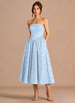 Sadie Powder Blue Midi Dress image4