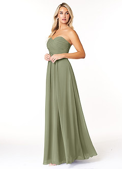 Azazie Yazmin Bridesmaid Dresses Pistachio A-Line Sweetheart Neckline Chiffon Convertible Dress image3
