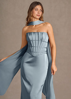 Vestido Azul Pálido Largo Berthe image6