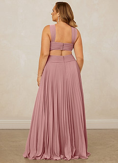 Christian Siriano Bridal for Azazie 1009 Bridesmaid Dresses Dusty Rose A-Line Pleated Chiffon Dress image15