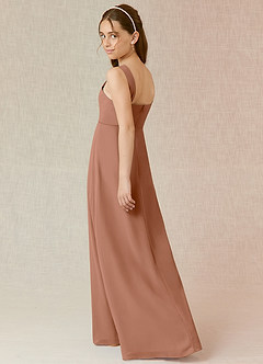 Azazie Denice Junior Bronzer A-Line Chiffon Dress image2