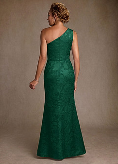 Azazie Joylin Suknie dla Matki Panny Młodej Trąbka Jedno ramię Kwiatowe wypalenie Długość podłogi Sukienka image2