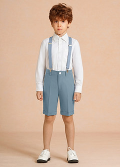 front Oliver Azul Claro Conjunto de 3 piezas de pantalones cortos para niño