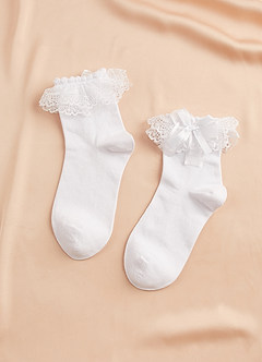 front Lace Ruffle Socks