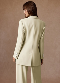 front Rowan Ivory Refined Weave Performance blazer