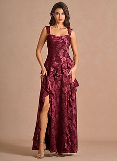 Sloane Wine Maxi Dress image1