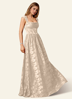 Briar Cream Off-Shoulder Pleated Prom Dress image5