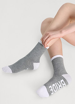 front Bride & Bridesmaid Bachelorette Party Gift Socks