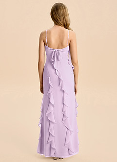 Azazie Phoebe Junior Klä av Tubklänning i Chiffong Rynkad image2