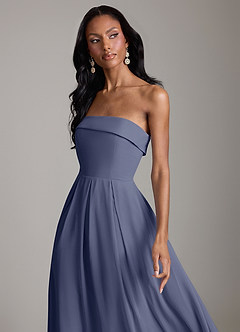 Azazie Lucienne Bridesmaid Dresses Stormy A-Line Strapless Chiffon Convertible Dress image4