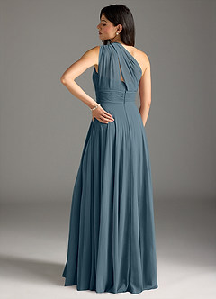 Azazie Charlize Brautjungfernkleider A-Linie One-Shoulder Chiffon Kleid Zwielichtviolett image2