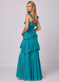 Barbie ♥ Azazie Bridesmaid Dresses Jade A-Line Sweetheart Neckline Chiffon Dress image2