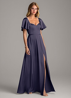 Azazie Chloe Bridesmaid Dresses Stormy A-Line Sweetheart Neckline Stretch Satin Dress image5