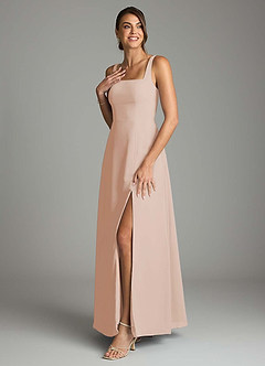 Azazie Debra Bridesmaid Dresses English Rose A-Line with Pockets Chiffon Convertible Dress image5