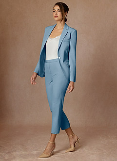 front Kennedy Light Blue Refined Weave Performance Dress Pants