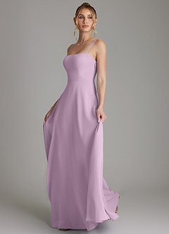 Azazie Elita Bridesmaid Dresses Wisteria A-Line Pleated Chiffon Dress image6
