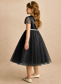 Azazie Kaylor Flower Girl Klänningar Klänning A-linje i Tyll Plisserad image6