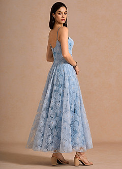 Gaelira Sky Blue Maxi Dress image4