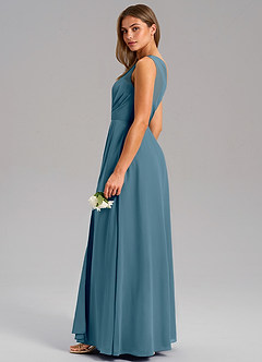 Azazie Phaedra Bridesmaid Dresses Bermuda A-Line One Shoulder Chiffon Dress image6