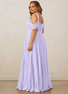 Christian Siriano Bridal for Azazie 1013 Bridesmaid Dresses Lilac A-Line Off the Shoulder Chiffon Dress image15