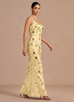 Shine Gold Sequins Maxi Dress image5