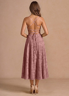 Irelia Light Pink Midi Dress image2