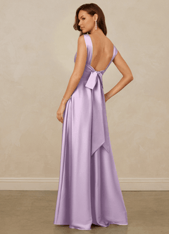 Christian Siriano Bridal for Azazie 1001 Robes de demoiselle d'honneur Robe Trapèze en Satin extensible Encolure en Forme de Cœur Frostiges Flieder image2