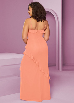Barbie ♥ Azazie Bridesmaid Dresses Sunset Sheath Chiffon Dress image10
