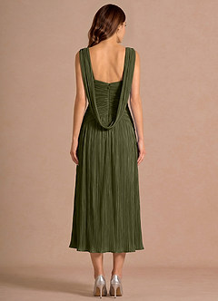 Quellia Moss Green Midi Dress image2