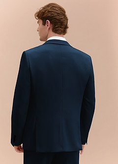 front William Navy Blue Comfort Blend  Suit Jacket