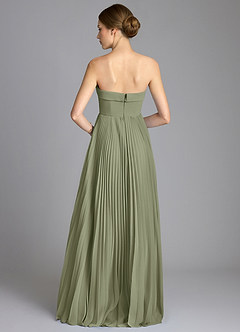 Azazie Mariana Bridesmaid Dresses Pistachio A-Line Strapless Chiffon Dress image5