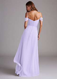 Azazie Marley Bridesmaid Dresses Lilac A-Line Off the Shoulder Chiffon Convertible Dress image7
