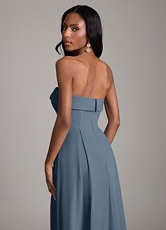 Azazie Lucienne Bridesmaid Dresses Neptune A-Line Strapless Chiffon Convertible Dress image7