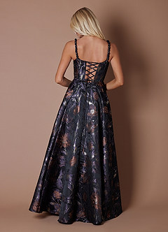 Kourtney 블랙 바이올렛 맥시 드레스 image6