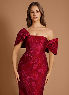 Noriel Red Hot Pink Midi Dress image5
