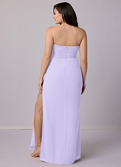 Barbie ♥ Azazie Bridesmaid Dresses Lilac Sheath Strapless Chiffon Convertible Dress image9