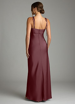 Azazie Ellia Klänningar att prova hemma Klä av Tubklänning i Stretch Satin Rosett Svart image5