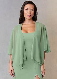 front Azazie June Chiffon Wrap