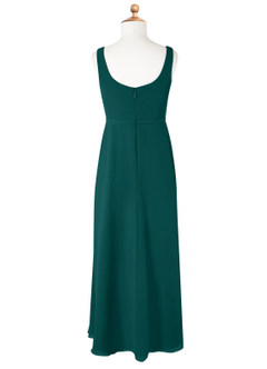 Azazie Renee Junior Peacock A-Line Side Slit Chiffon Dress image6