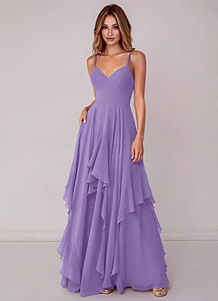 Azazie Zaina Bridesmaid Dresses Tahiti A-Line Chiffon Dress image3