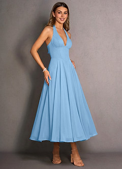 Isabeau Haze Blue Maxi Dress image4