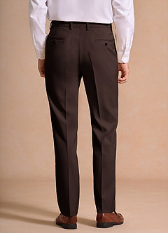 front James Ganache Structured Stretch Dress Pants