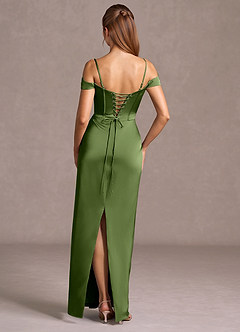 Vestido Verde Oliva Largo Lorelei image2