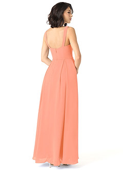 Azazie Simoan Final Sale Sunset A-Line Sweetheart Neckline Chiffon Dress image4