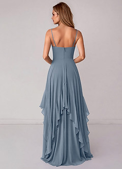 Azazie Zaina Brautjungfernkleider A-Linie Chiffon Kleid Zwielichtviolett image6